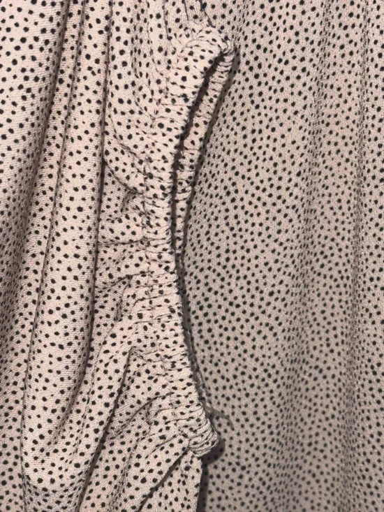 Adrianna Papell Light Pink Dotted Long-Sleeve Tunic - Picture 4 of 8
